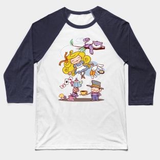 Alice in Wonderland Baseball T-Shirt
